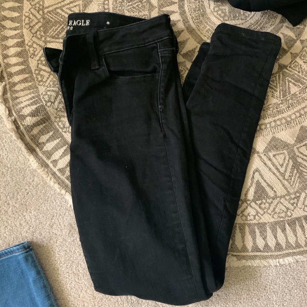 American eagle black skinny jeans